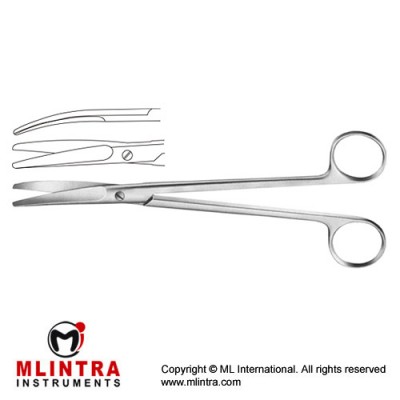 Sims Gynecological Scissor Curved - Blunt/Blunt Stainless Steel, 21 cm - 8 1/4"